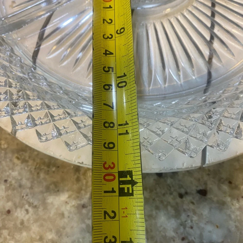 Elegant Clear Glass Serving Platter‎